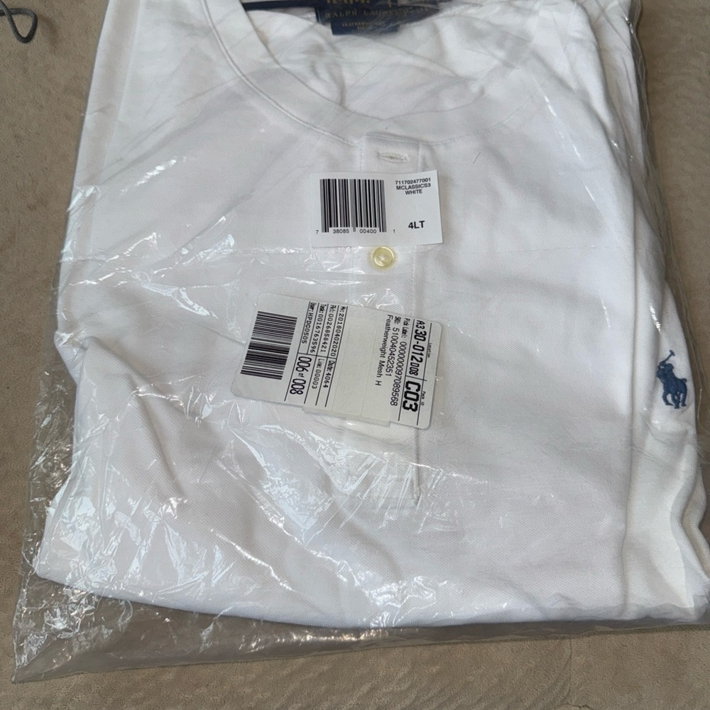 Men's White Polo by Ralph Lauren Shirt